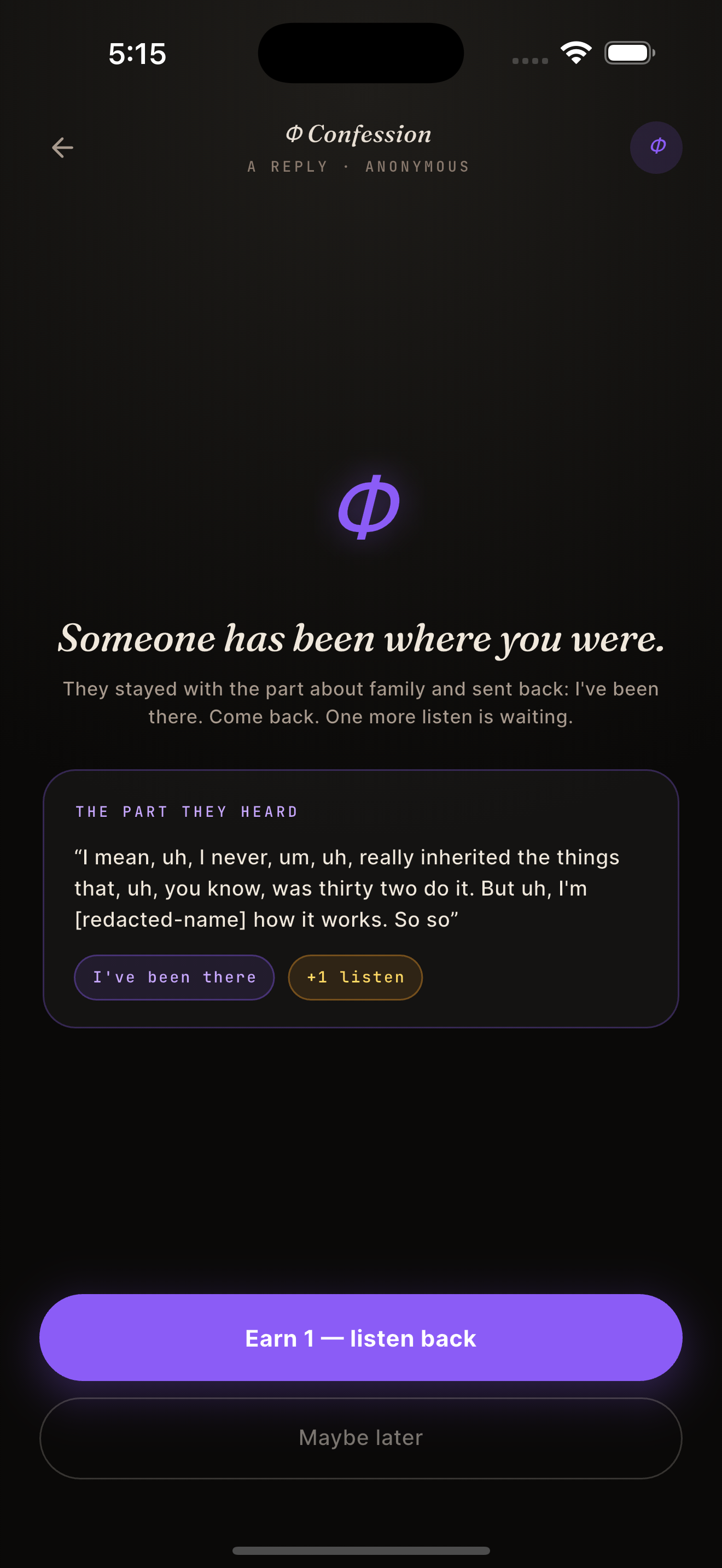 Confess on YappRoom