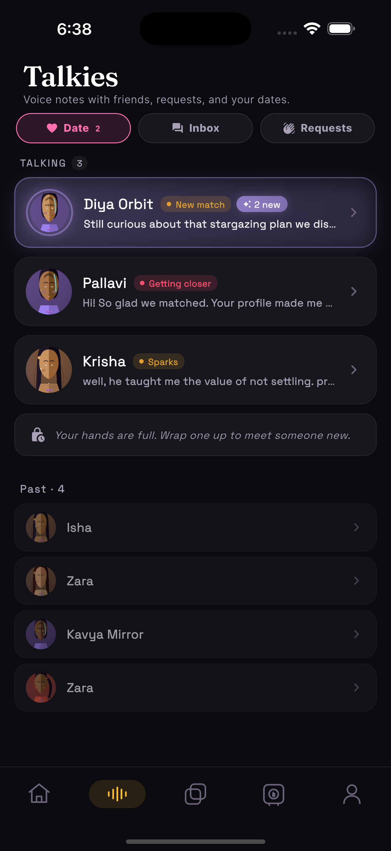 Talkies, voice actions from your people